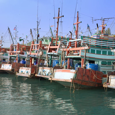 泰国渔船照片摄影